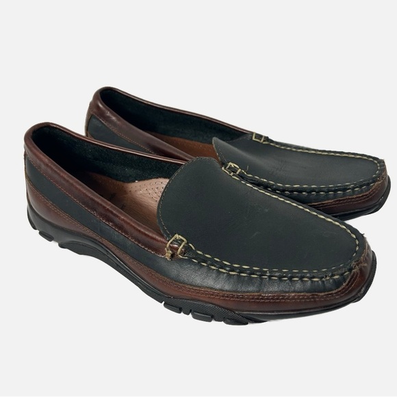 NEW Allen Edmonds Men’s Boulder Venetian Driving Loafers Leather Black Brown